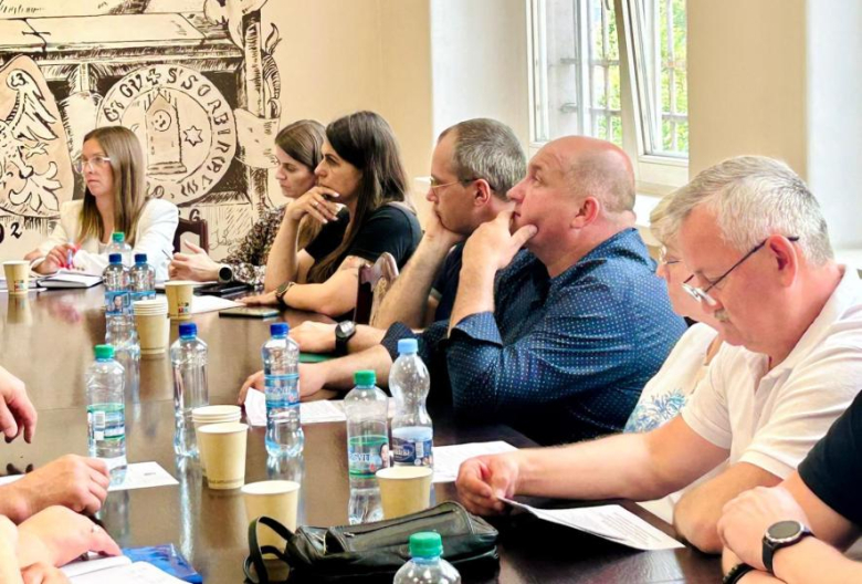 Spotkanie burmistrza i urzędników z sołtysami