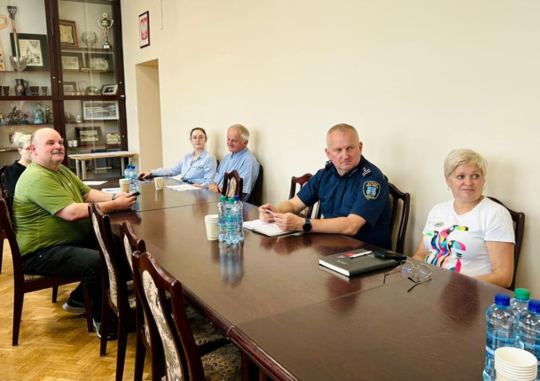 Spotkanie burmistrza i urzędników z sołtysami