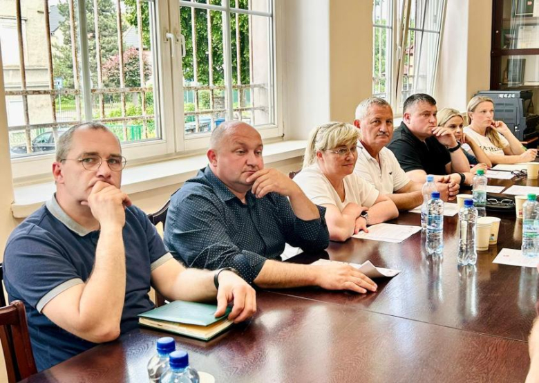 Spotkanie burmistrza i urzędników z sołtysami