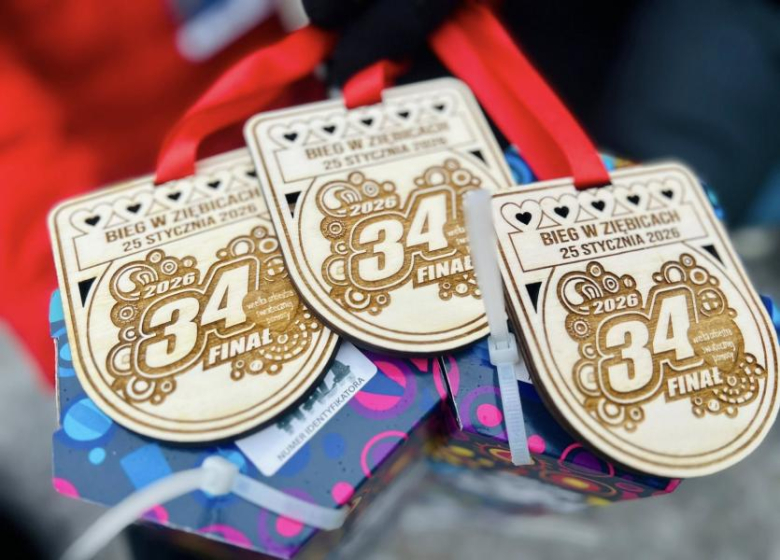 Ziębice na sportowo rozpoczęły 34. finał WOŚP. Bieg z sercem na stadionie miejskim