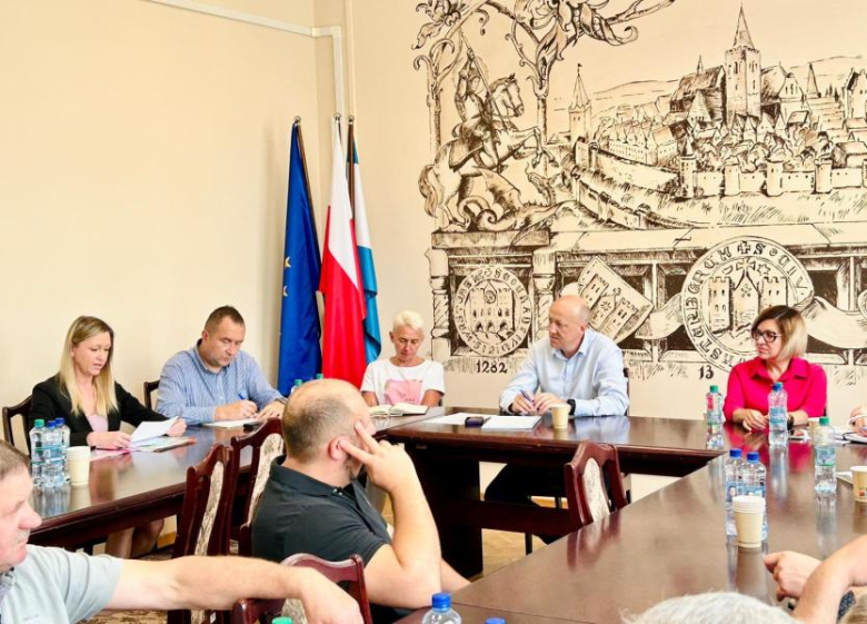 Spotkanie burmistrza i urzędników z sołtysami