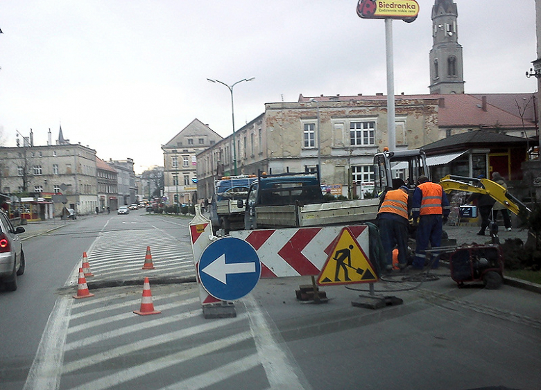 Utrudnienia ruchu drogowego w Ząbkowicach Śl.