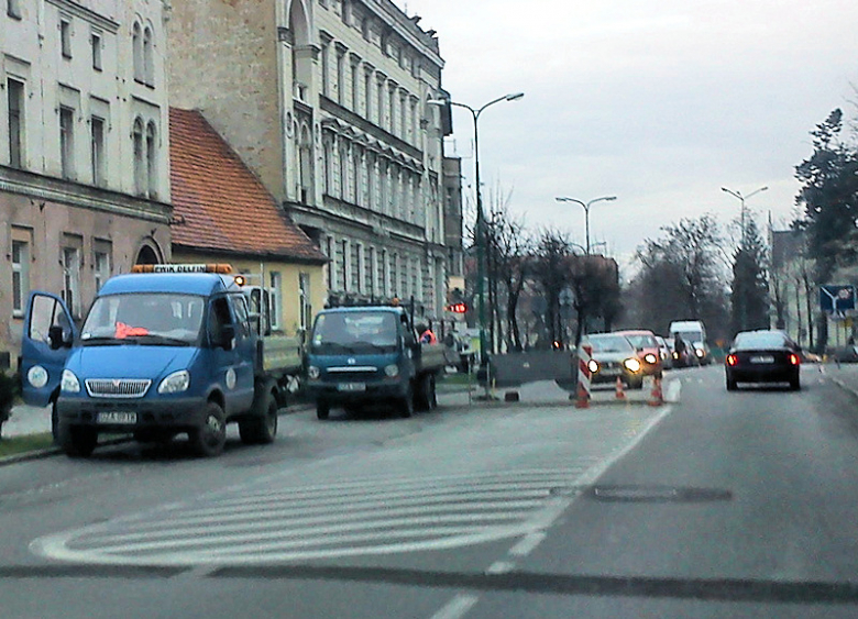 Utrudnienia ruchu drogowego w Ząbkowicach Śl.