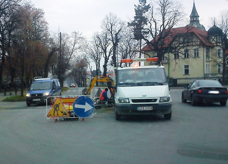 Utrudnienia ruchu drogowego w Ząbkowicach Śl.