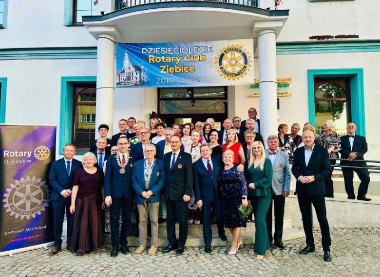 10 lat Rotary Club Ziębice. Jubileusz działalności i pomocy lokalnej społeczności
