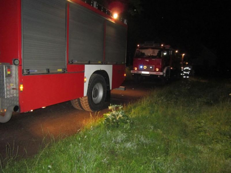 Pożar budynku gospodarczego w Chałupkach