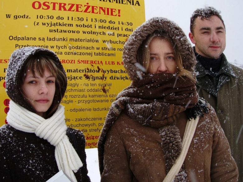 Protest w Chwałkowie w 2007 