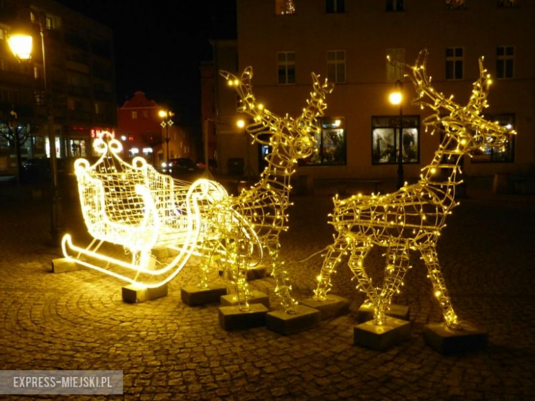 Ząbkowice Śląskie w nocnej scenerii