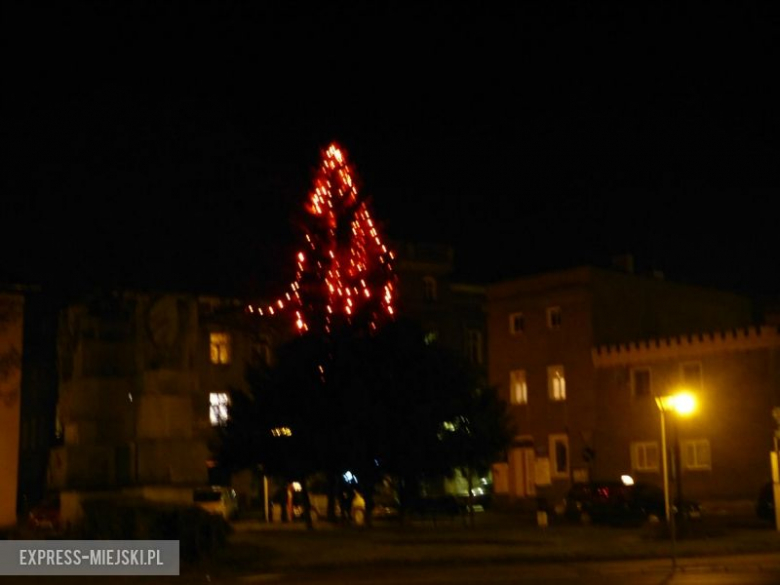 Ząbkowice Śląskie w nocnej scenerii