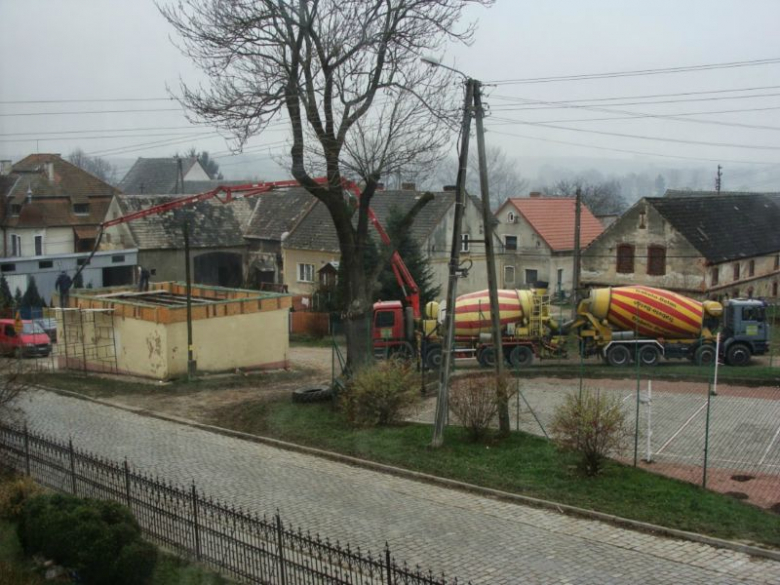 Przedbudowa remizy w Krzelkowie