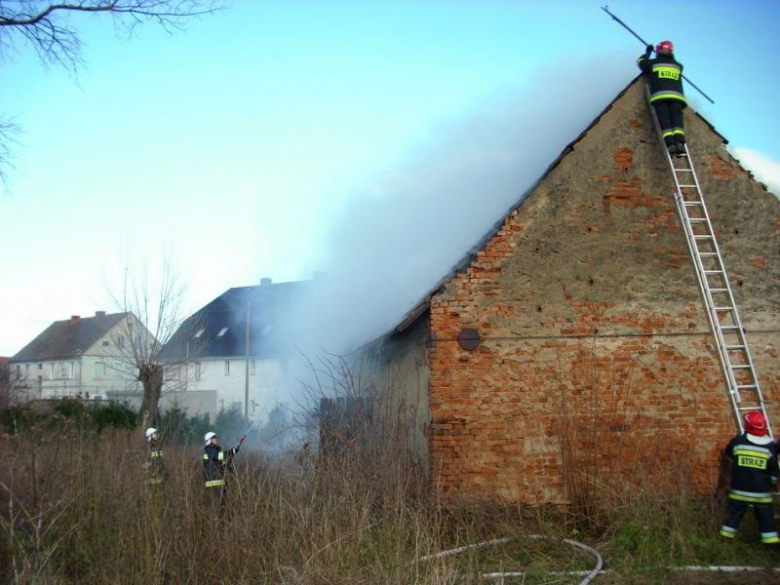 Pożar stodoły w Ciepłowodach