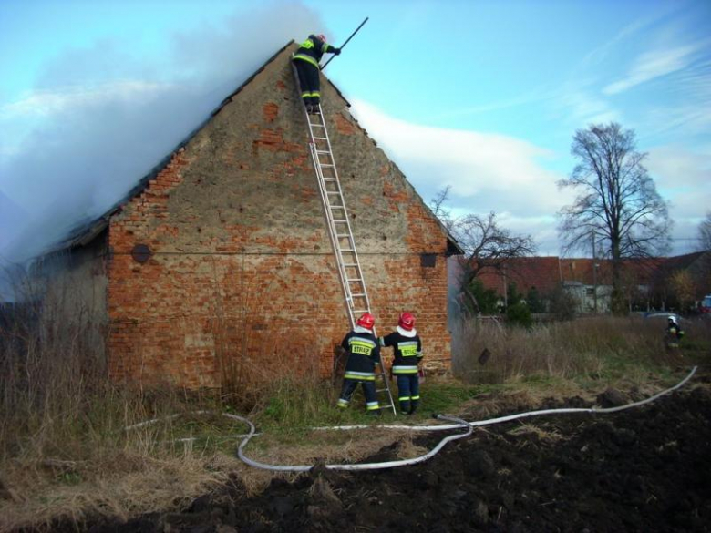 Pożar stodoły w Ciepłowodach