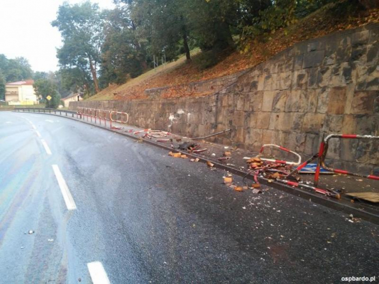 Wypadek na krajowej ósemce