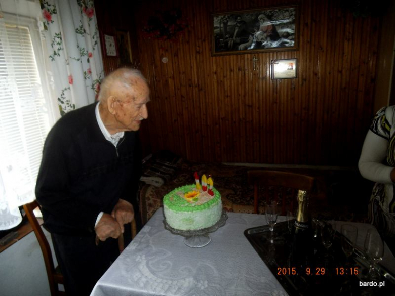 Rudolf Weber skończył 102 lata. Jest najstarszym mieszkańcem bardzkiej gminy