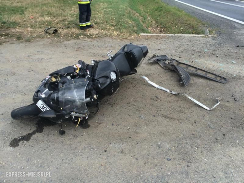 Wypadek na krajowej ósemce. Nie żyje motocyklista