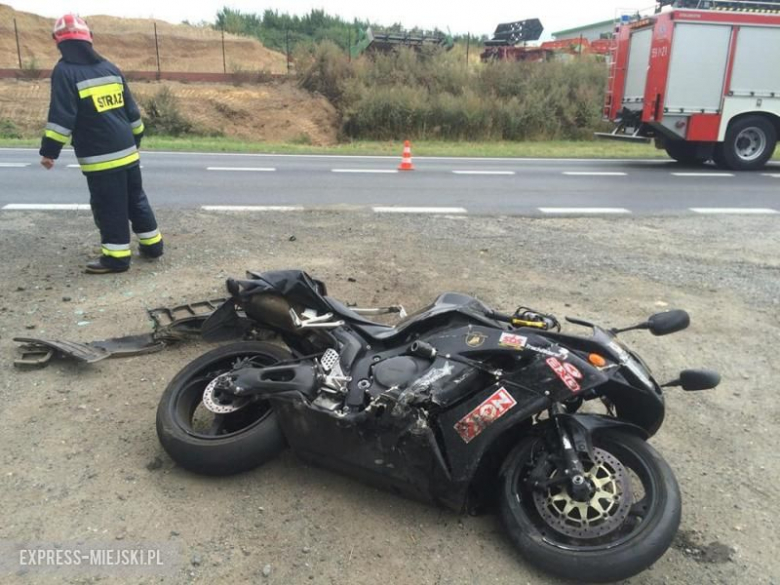 Wypadek na krajowej ósemce. Nie żyje motocyklista