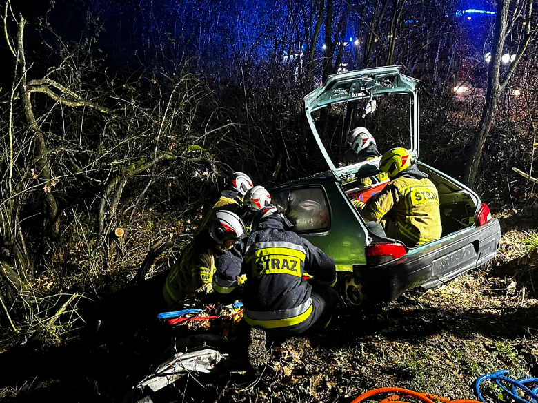 Ćwiczenia strażaków-ochotników w Krzelkowie