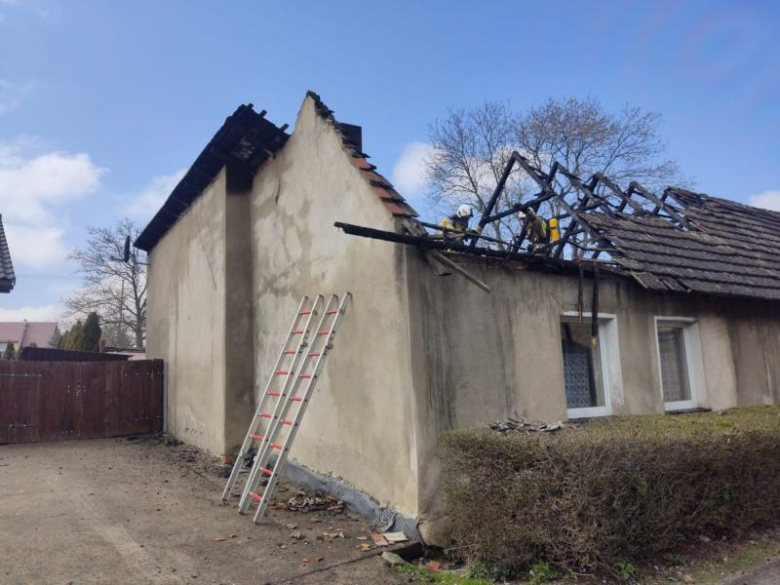 Pożar budynku mieszkalnego w Dębowcu