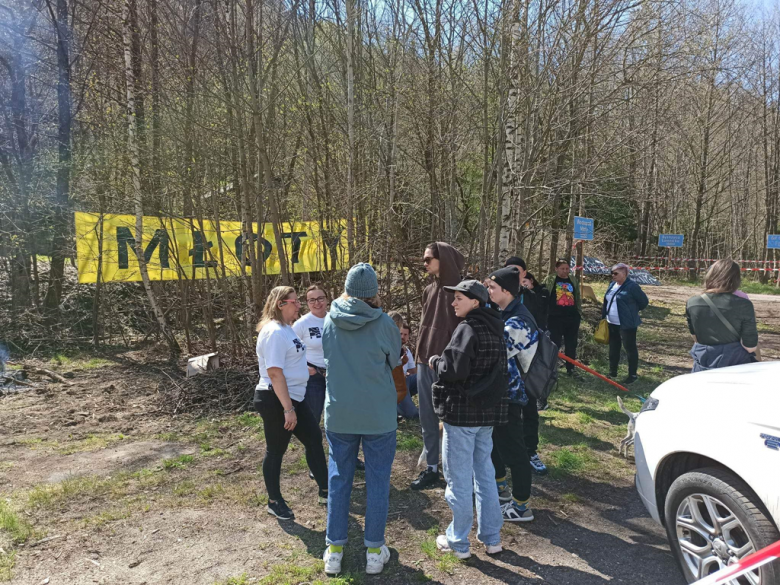 Protest mieszkańców Młotów