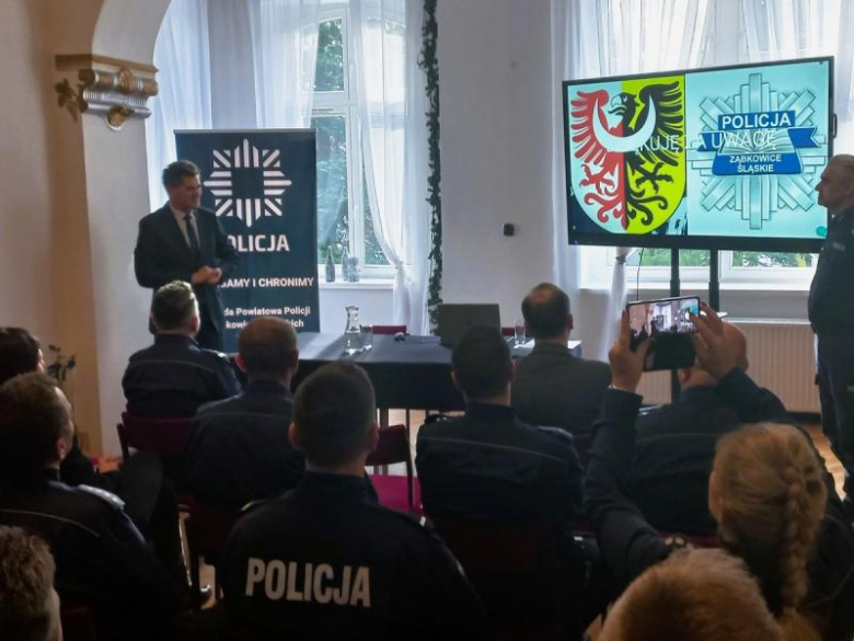 Odprawa roczna ząbkowickiej policji podsumowująca 2023 rok