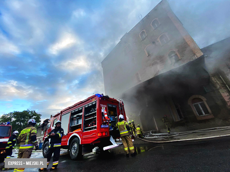 Pożar młyna zbożowego w Przyłęku