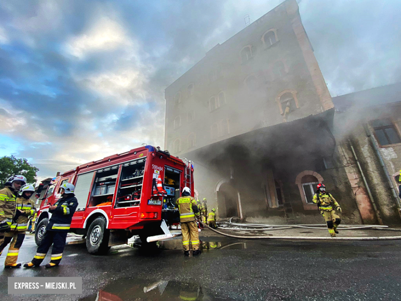 Pożar młyna zbożowego w Przyłęku