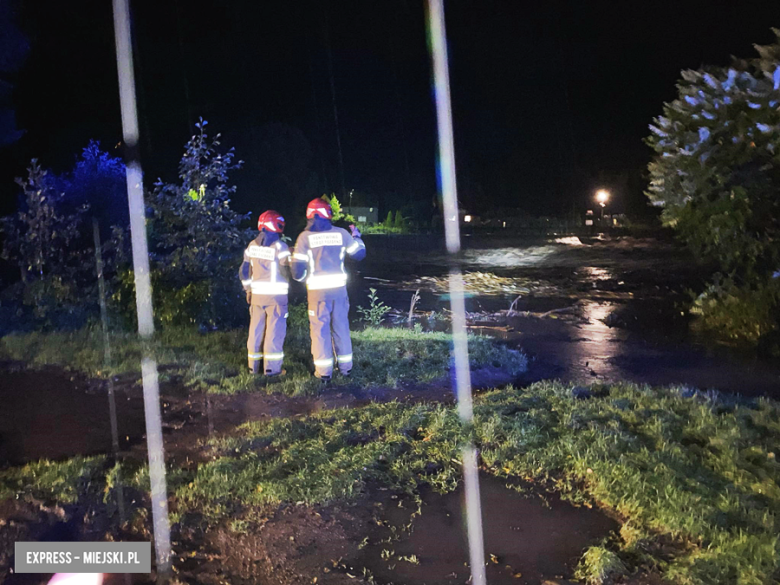 Zalane posesje oraz kilka domów. Kilkadziesiąt interwencji strażaków w ciągu kilku godzin 