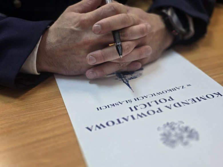 Oficjalne mianowanie komendanta Komisariatu Policji w Kamieńcu Ząbkowickim