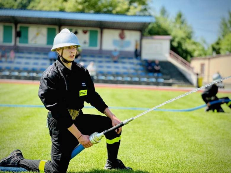 Zawody sportowo-pożarnicze w Ziębicach: OSP Ciepłowody tuż przed Głęboką