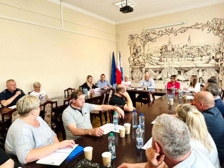 Spotkanie burmistrza i urzędników z sołtysami