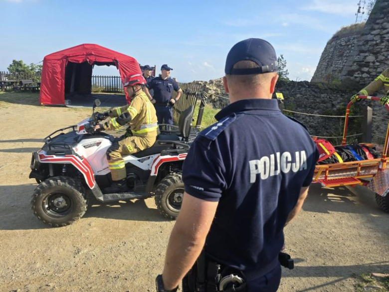 Ćwiczenia służb w Twierdzy Srebrna Góra