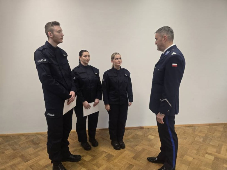 Trzech nowych policjantów złożyło ślubowanie