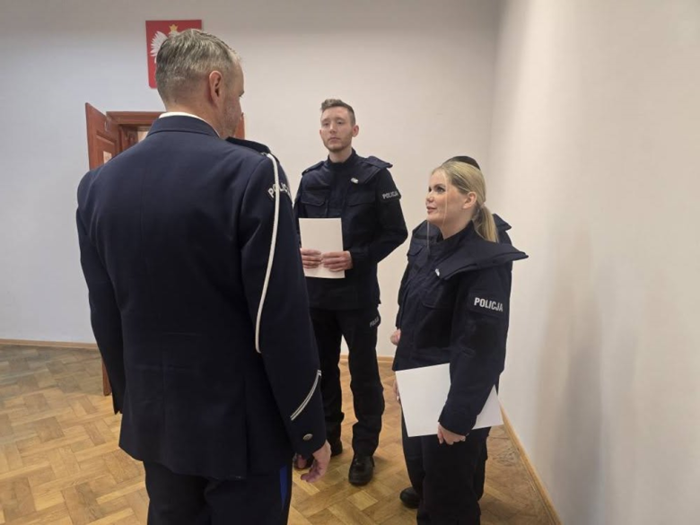 Trzech nowych policjantów złożyło ślubowanie