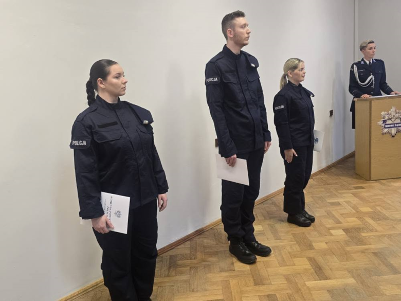 Trzech nowych policjantów złożyło ślubowanie