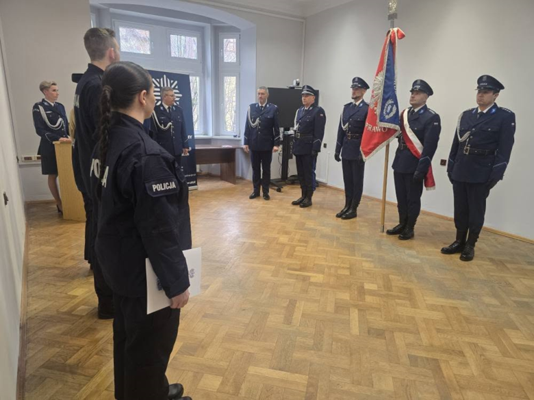 Trzech nowych policjantów złożyło ślubowanie