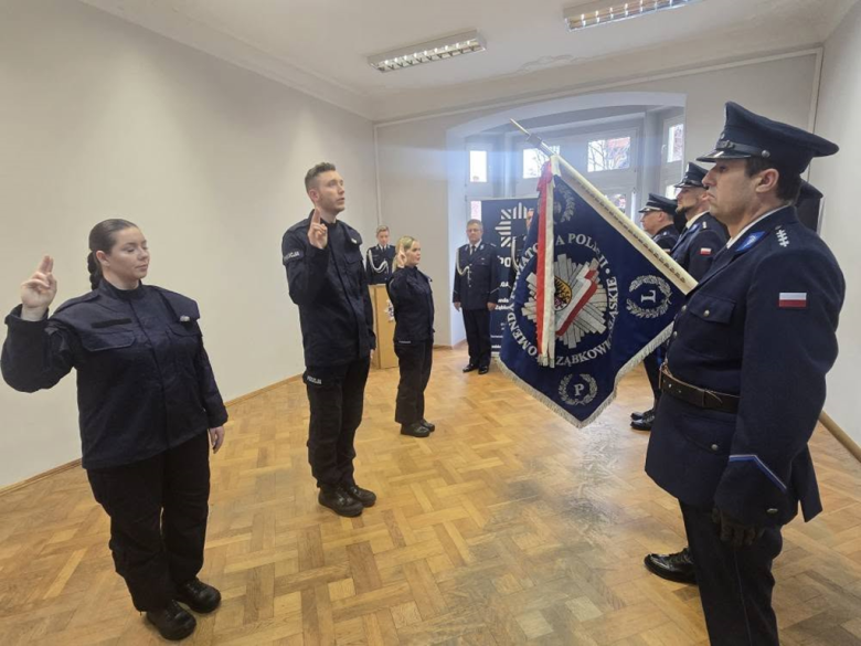 Trzech nowych policjantów złożyło ślubowanie