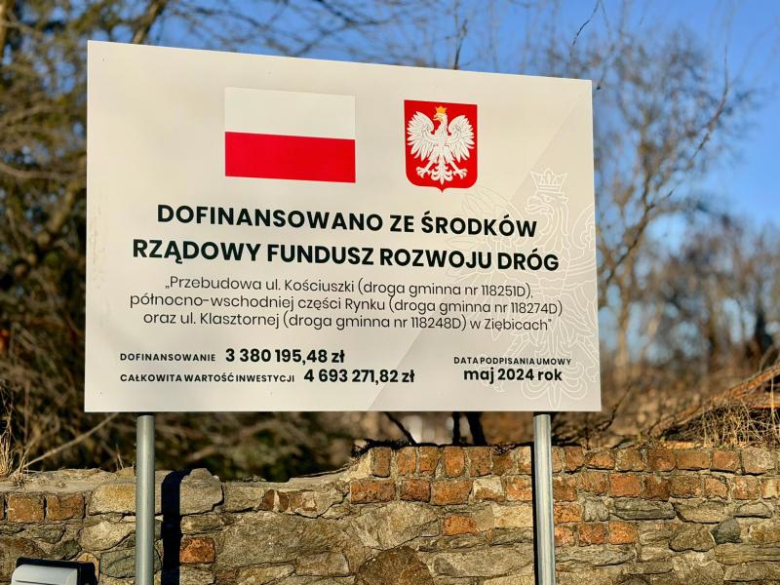 Ulica Kościuszki w Ziębicach już przejezdna