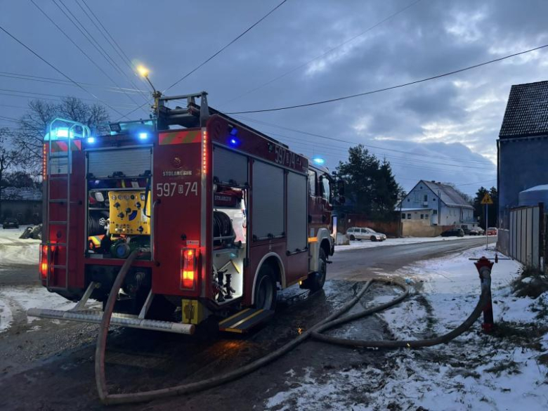 Pożar budynku gospodarczego w Kluczowej