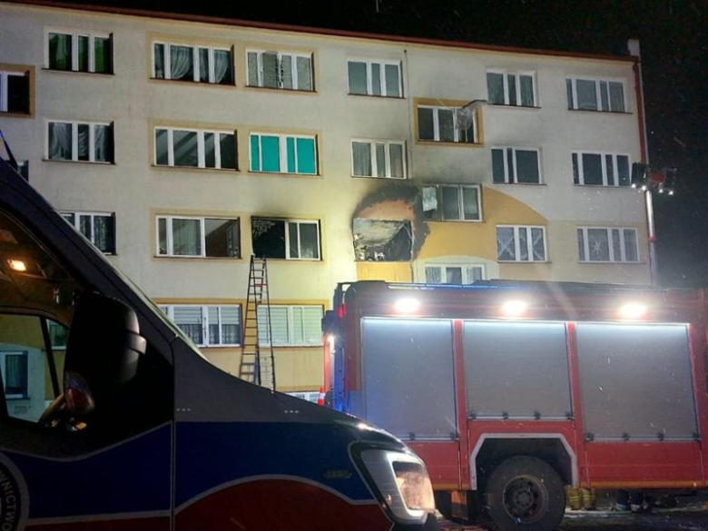 	Pożar mieszkania w budynku wielorodzinnym na ul. Jasnej