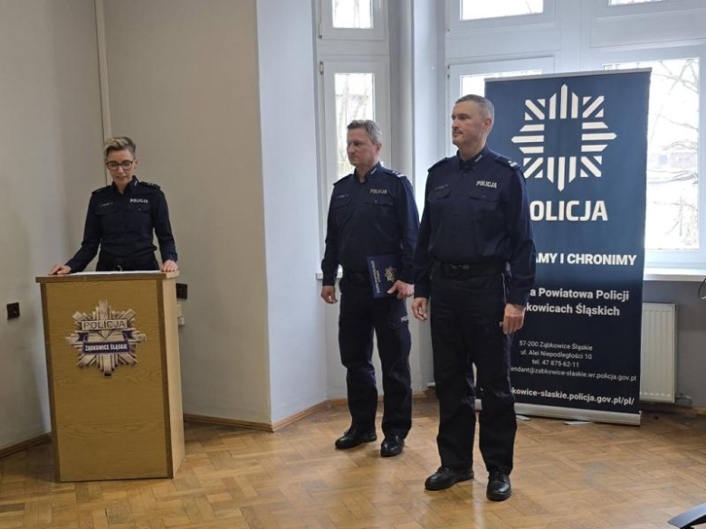 Zmiany kadrowe w Komendzie Powiatowej Policji w Ząbkowicach Śląskich oraz Kamieńcu Ząbkowickim