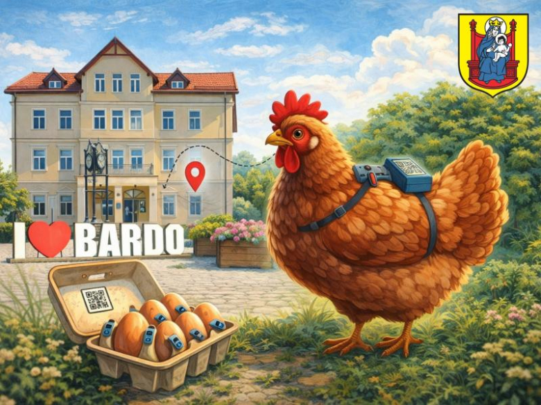 W wybranych sołectwach gminy Bardo ruszyć miał pilotażowy program „Inteligentne Jajko+”. Każde jajko produkowane przez lokalne kury miałoby zostać wyposażone w miniaturowy nadajnik GPS, dzięki czemu mieszkańcy mogliby śledzić jego drogę w aplikacji „Od kury do stołu”