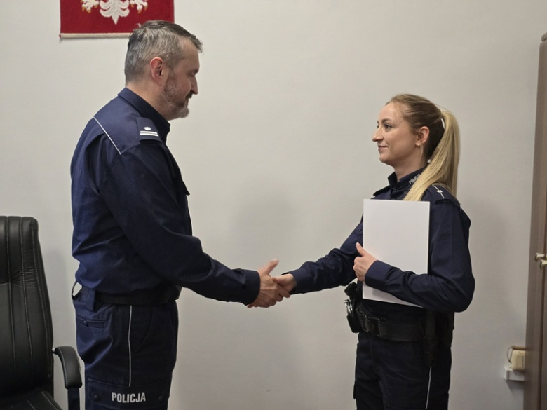 Nowe stopnie, nowe wyzwania. Trzech policjantów zasiliło korpus aspirantów