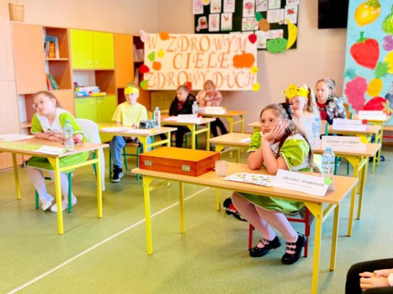 „W zdrowym ciele zdrowy duch” – gminny konkurs promujący zdrowie w SP4 w Ziębicach
