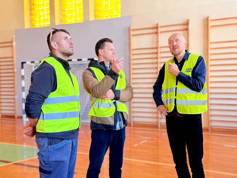 Trwa termomodernizacja sali gimnastycznej przy SP nr 4 w Ziębicach