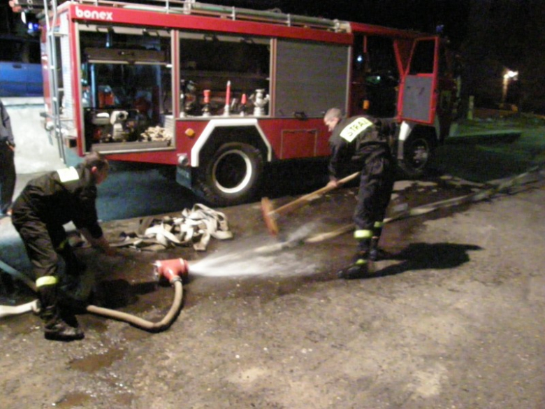 Pożar nieużytków w Bardzie