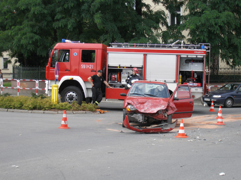 Wypadek w centrum Ząbkowic Śląskich