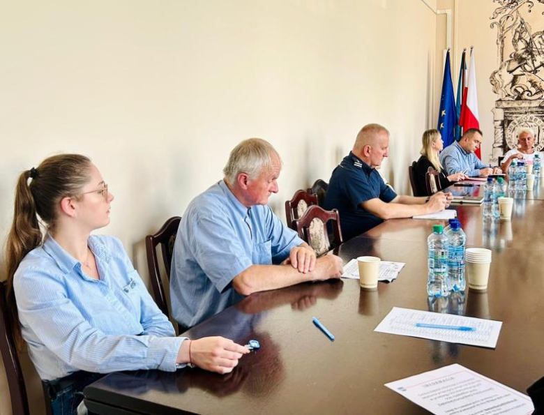 Spotkanie burmistrza i urzędników z sołtysami