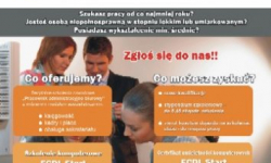 Czas na pracę! Szkolenia i staże dla osób niepełnosprawnych