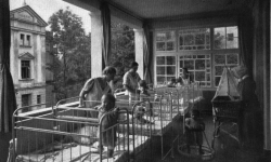 Pierwsi osadnicy na Podwieczorku pod Zegarem