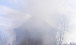 Pożar domu w Poniatowie